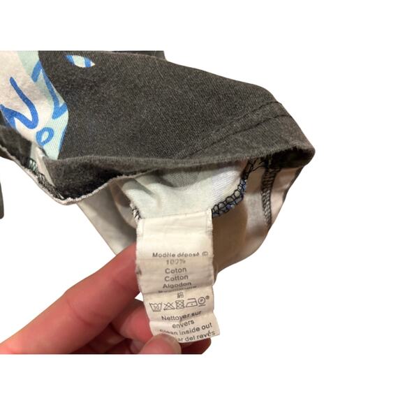 Kenzo Paris -Vintage “No Fish No Nothing” Collection -Carp Print T Shirt -Size L - Picture 4 of 8